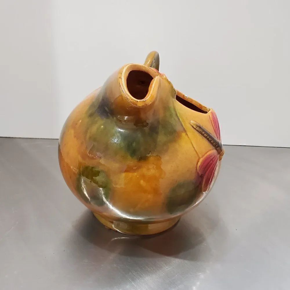 Round Tuscan Colors Dragon Fly Pitcher - Picture 3 of 6